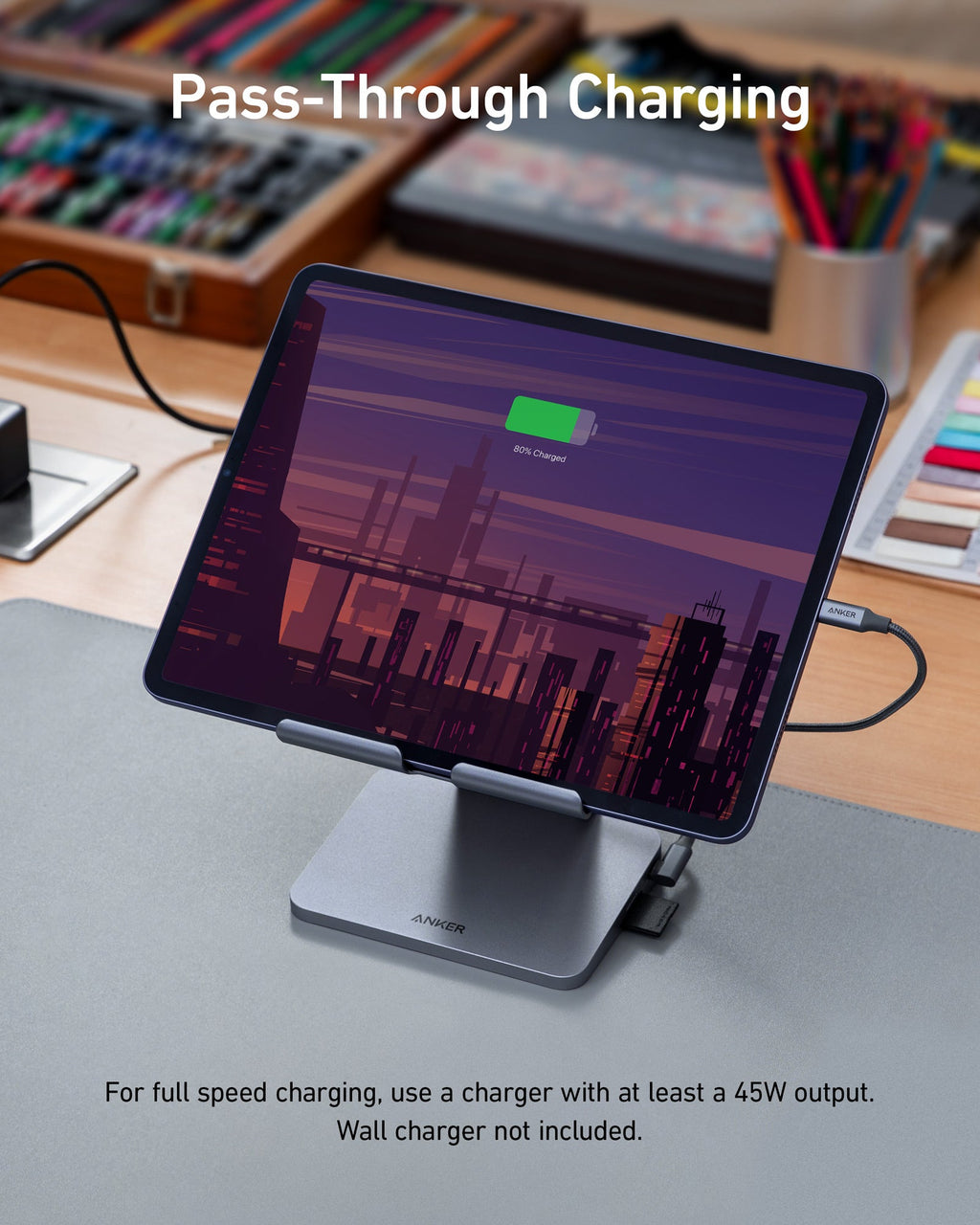 Anker <b>551</b> USB-C Hub (8-in-1, Tablet Stand)